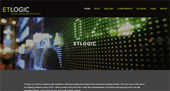 Desktop Screenshot of etlogic.com